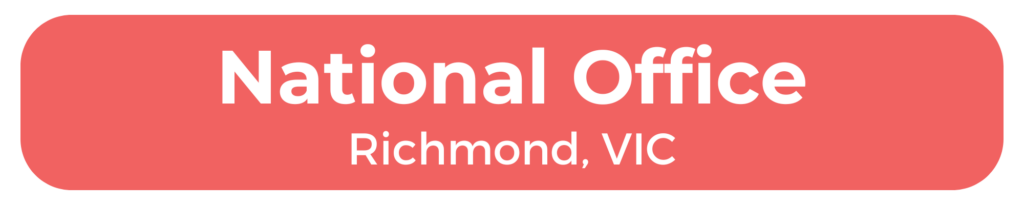 National Office A header that reads "National Office: Richmond VIC"